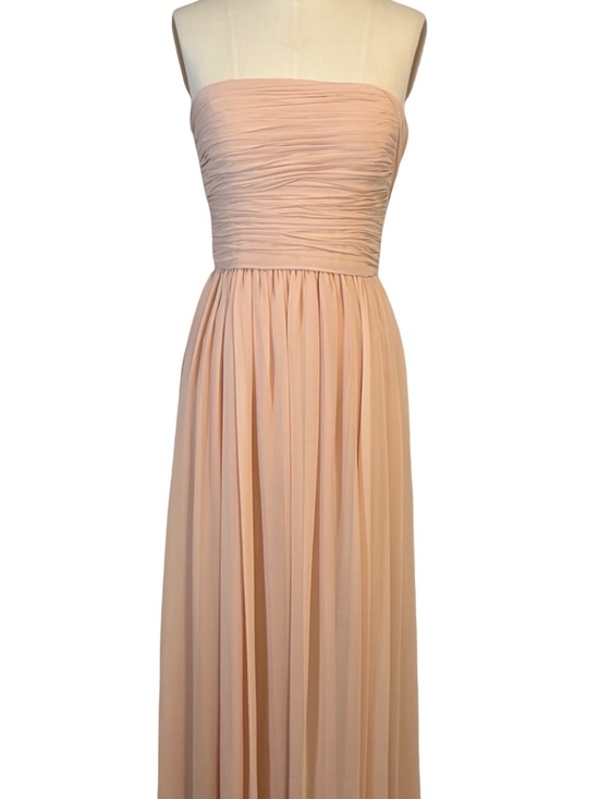 Vera Wang Dresses & Skirts - Vera Wang Blush Tone Strapless Gown Dress - Rouched Details Formal Prom Size 4